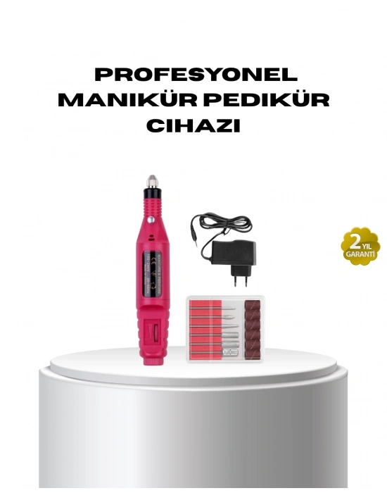 ® Profesyonel Tırnak Matkap Makinesi – USB Şarjlı, Ayarlanabilir Hız, Düşük Titreşimli ve Sessiz Çalışma