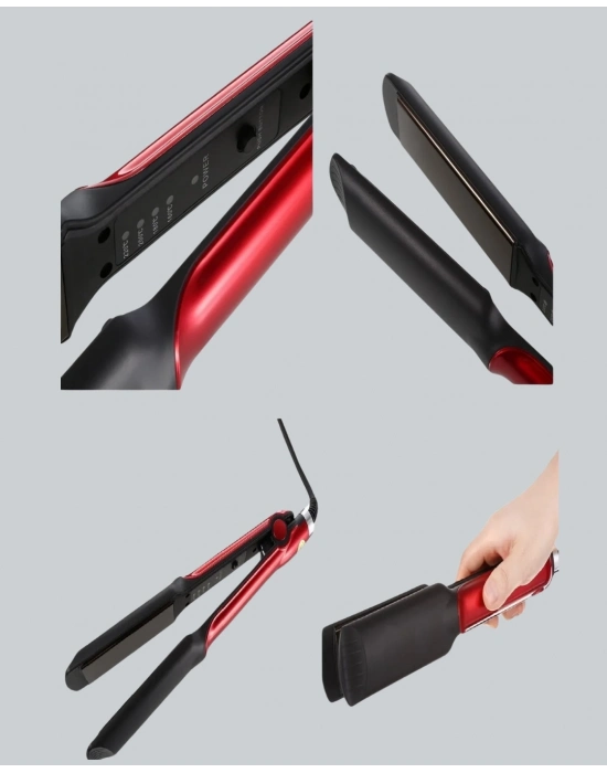 ® Profesyonel Titanyum Saç Düzleştirici – Ayarlanabilir Isı ve Hızlı Isınma Özellikli