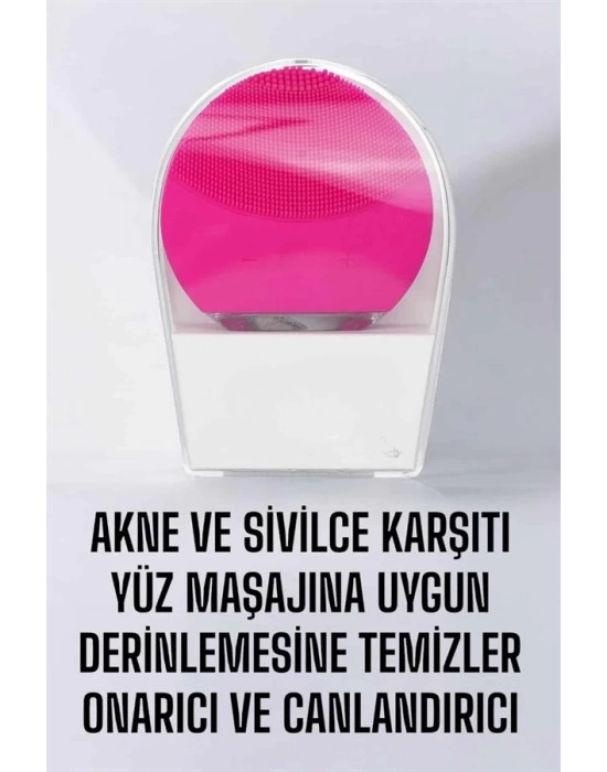 ® Profesyonel Yüz Temizleme Masaj Aleti Su Geçirmez, Kablosuz Şarj Özellikli Kolay Temizlenebilir