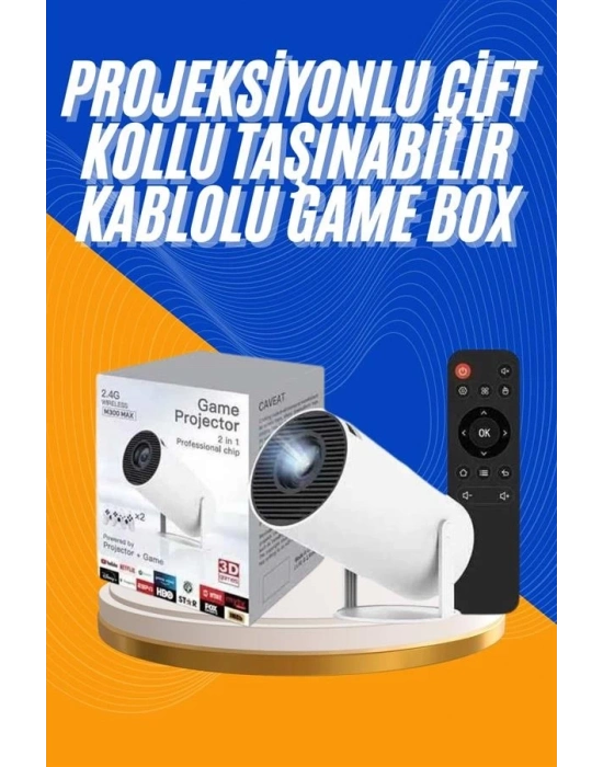 ® Projeksiyon Cihazı Video Oyun Konsolu 8 GB Hafıza LCD Ekran Kumandalı