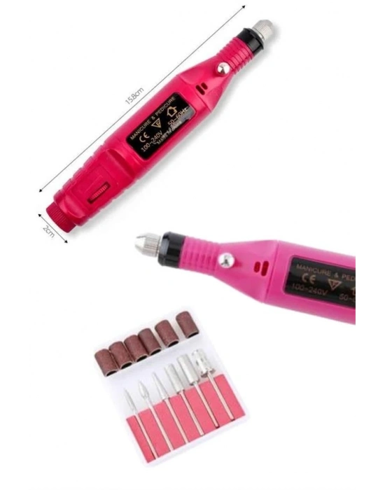 ® Protez Tırnak Ayak Nasır Ve Tırnak Mantar Makinesi Elektrikli 12v Tırnak Törpü Seti