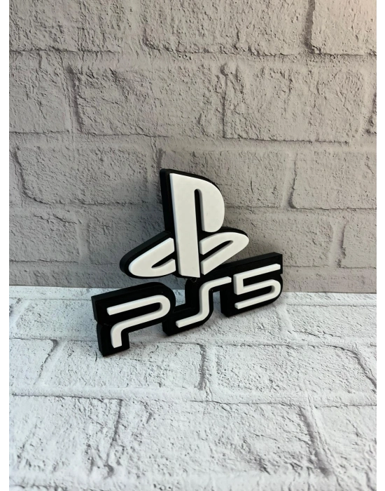 ® PS5 Logo Dekoratif Duvar Süsü Oyun Odası ve Salon Uyumu