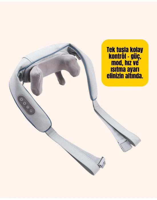 ® PU Deri Taşınabilir Masaj Aleti | Çok Bölgeli Kullanım