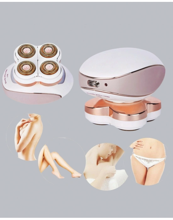 ® Pürüzsüz Cilt İçin Çok Başlıklı Ağrısız Tıraş Makinesi