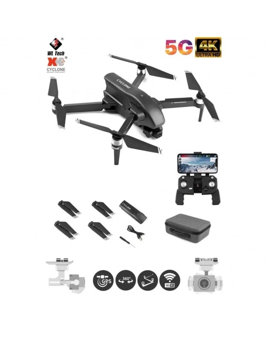 ®  Q868 Wltoys Drone 3 Km Menzil 4K  Full HD -Gepettoys