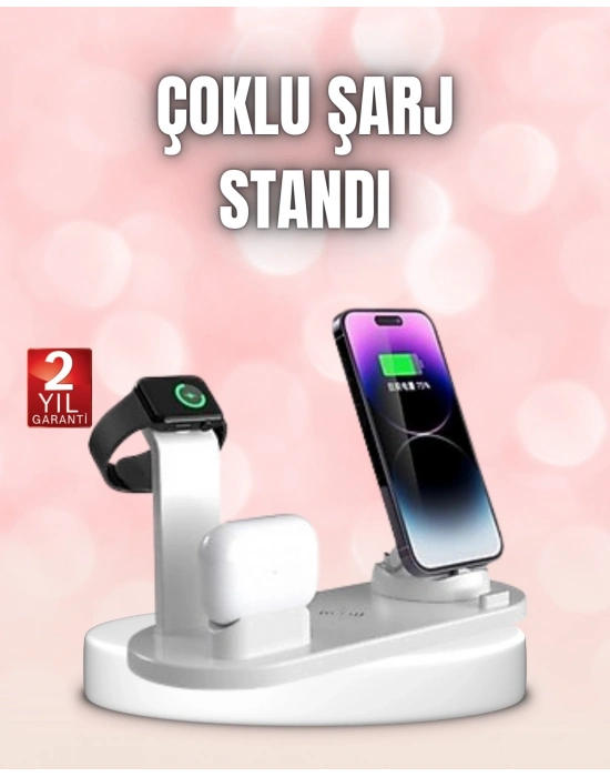 ® Qi Destekli Tüm Cihazlarla Uyumlu Kablosuz Şarj Ünitesi