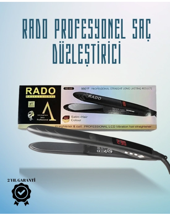 ® Rado RD-446 Seyahat Dostu Saç Düzleştirici – Güvenlik Kilidi ve Taşınabilir Tasarım