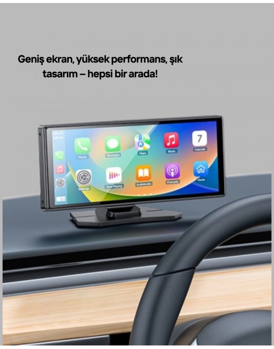 ® Renault Megane, Clio, Symbol, Captur, Toyota Corolla, Yaris, C-HR, Ford Focus, Fiesta Uyumlu Kablosuz CarPlay Multimedya 10.26” Dokunmatik Ekran