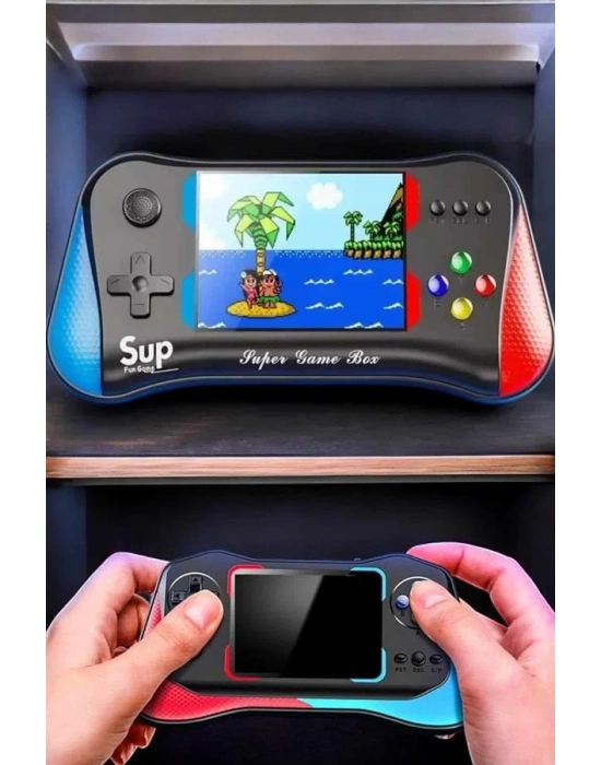 ® Retro 500 Oyunlu Nostaljik Oyunlu El Atari Gamebox Oyun Konsolu Çift Destekli