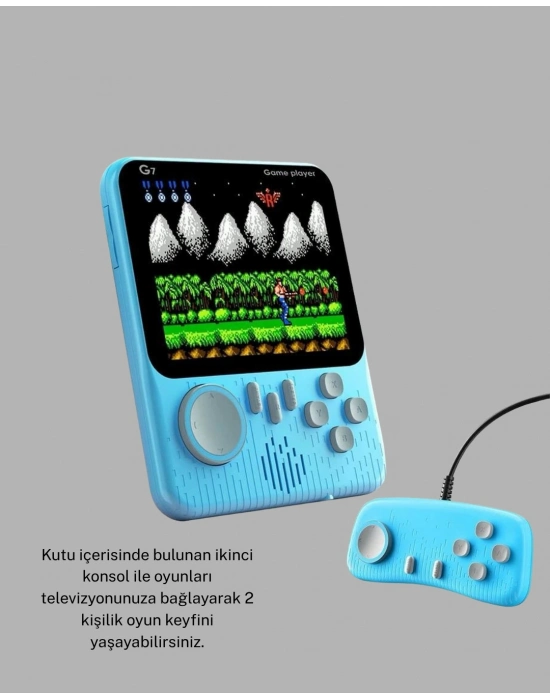 ® Retro Oyun Konsolu – 3.5 İnç Ekran, 666 Klasik Oyun, TV Bağlantılı