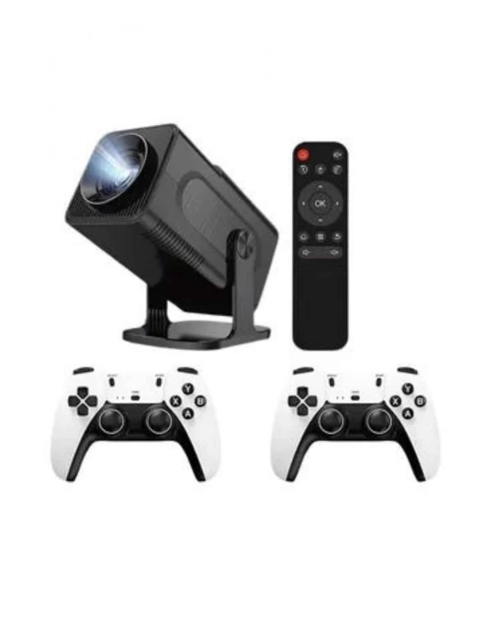 ® Retro Video Oyunu Konsolu Android Tv El Oyun Konsolu WIFI Taşınabilir Projeksiyon Cihazı