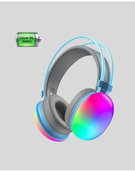 ® RGB Aydınlatmalı Kablosuz Bluetooth Oyuncu Kulaklığı