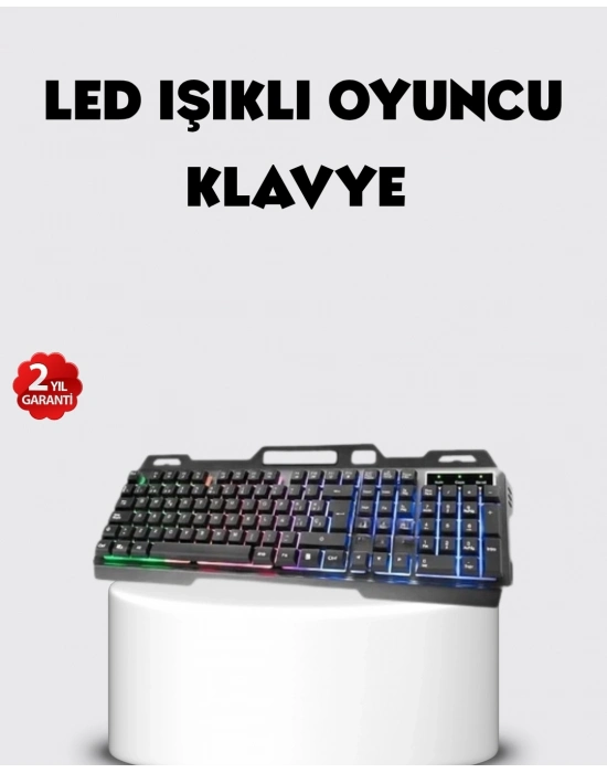 ® RGB Aydınlatmalı Klavye Mouse Seti – USB Bağlantılı, Türkçe Q, Ayarlanabilir DPI, Ergonomik Yapı