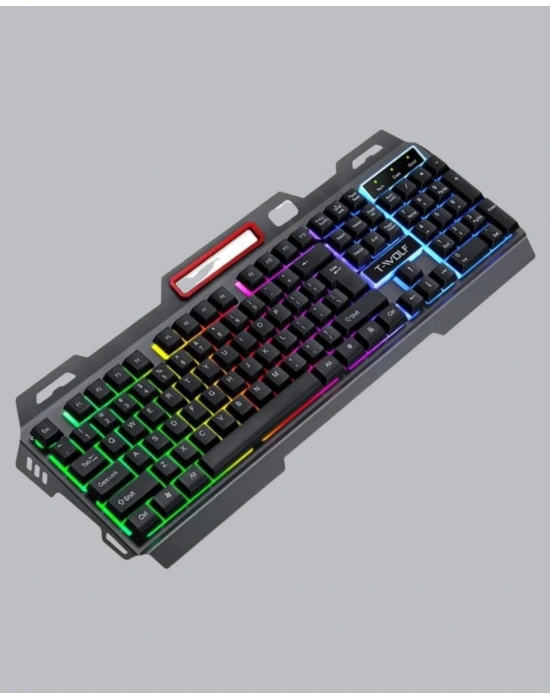 ® RGB Aydınlatmalı Klavye Mouse Seti – USB Bağlantılı, Türkçe Q, Ayarlanabilir DPI, Ergonomik Yapı