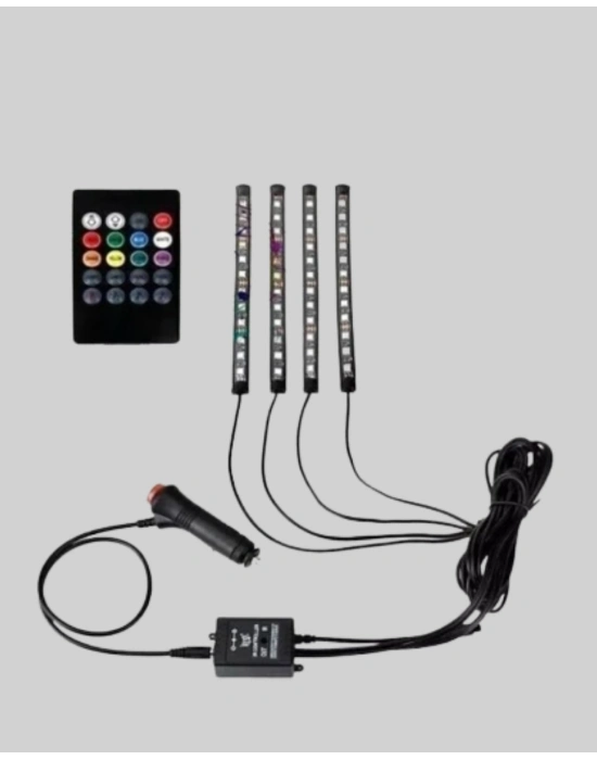 ® RGB Geçişli 4 Parça Araç İçi Aydınlatma