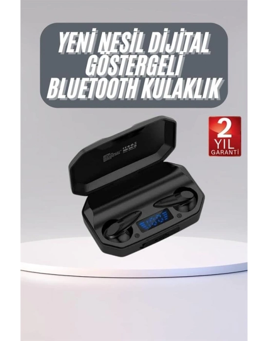® Rgb Işıklı Çift Mikrofonlu Siyah Profesyonel Oyuncu Kulaklığı Kablosuz Kulakiçi