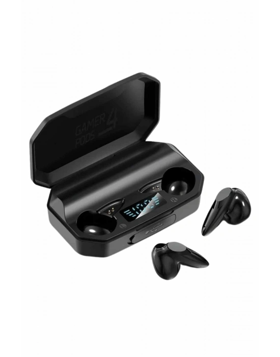 ® Rgb Işıklı Çift Mikrofonlu Siyah Profesyonel Oyuncu Kulaklığı Kablosuz Kulakiçi