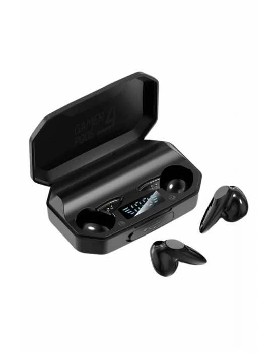 ® Rgb Işıklı Çift Mikrofonlu Siyah Profesyonel Oyuncu Kulaklığı Kablosuz Kulakiçi