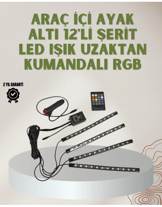 ® RGB LED Araç İçi Aydınlatma – Kumandalı Sistem