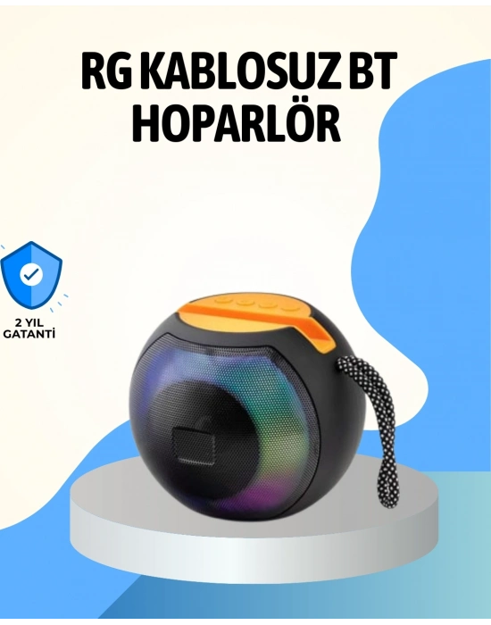 ® RGB Led Işıklı Güçlü Baslı Kablosuz Hoparlör