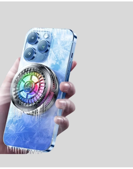 ® RGB LED Telefon Soğutucu Fan Yüksek Hızlı Soğutma Oyuncu Cooler