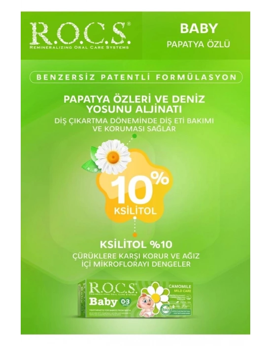 ®  .Baby Diş Macunu 0-3 Yaş 35 ml Papatya