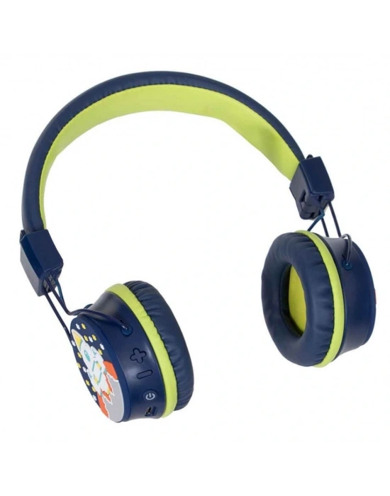 ® Roket Desenli Bluetooth Kulak Üstü Kablosuz Kulaklık