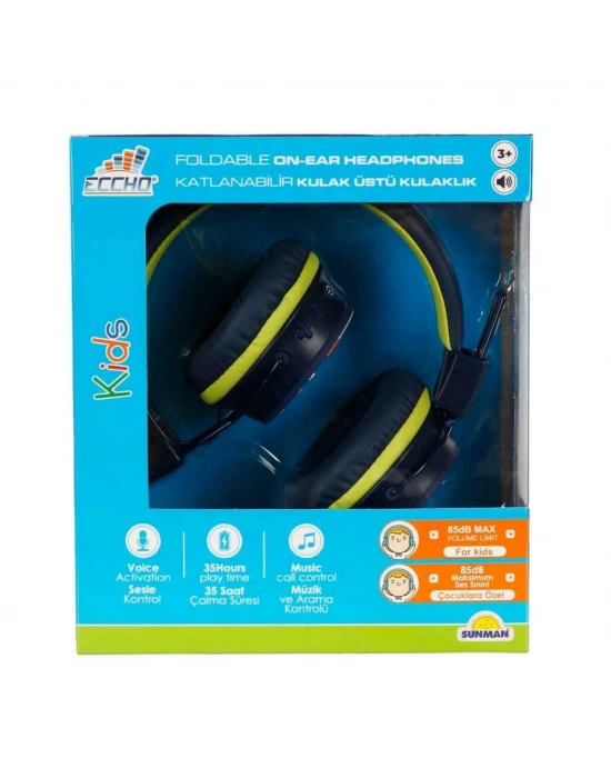 ® Roket Desenli Bluetooth Kulak Üstü Kablosuz Kulaklık