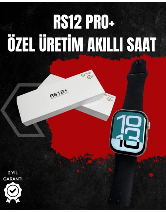 ® RS12 PRO+ Titanyum Kasa Akıllı Saat – Uyku ve Nabız Takibi, Suya Dayanıklı, Bluetooth Arama