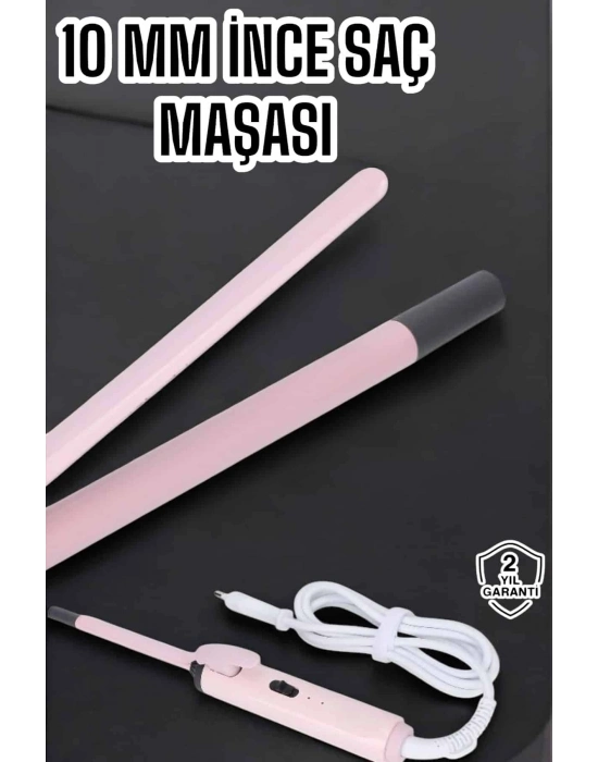 ® Saç Düzleştirici İnce Bukleler İyon Özelliği Taşınabilir Döner Kablo