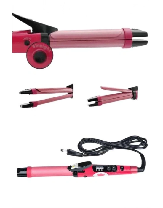 ® Saç Düzleştirici Şekillendirici Saç Maşası İkili Şekillendirici Isı Ayarlı