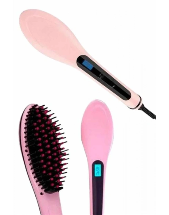 ® Saç Düzleştirici Tarak Dijital Göstergeli Seramik Kaplama Sıkı Dişli