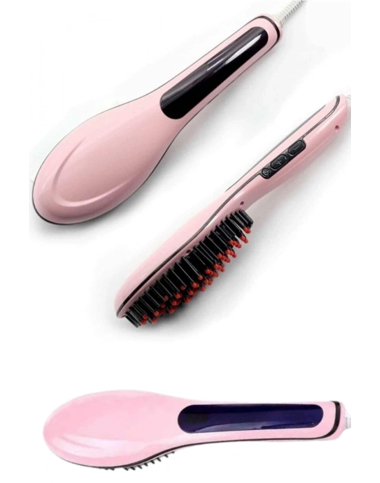® Saç Düzleştirici Tarak Dijital Göstergeli Seramik Kaplama Sıkı Dişli