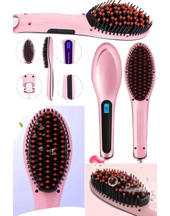 ® Saç Düzleştirici Tarak Isı Ayarlı Yıpranma Önleyici Düzleştirici Fön Tarak