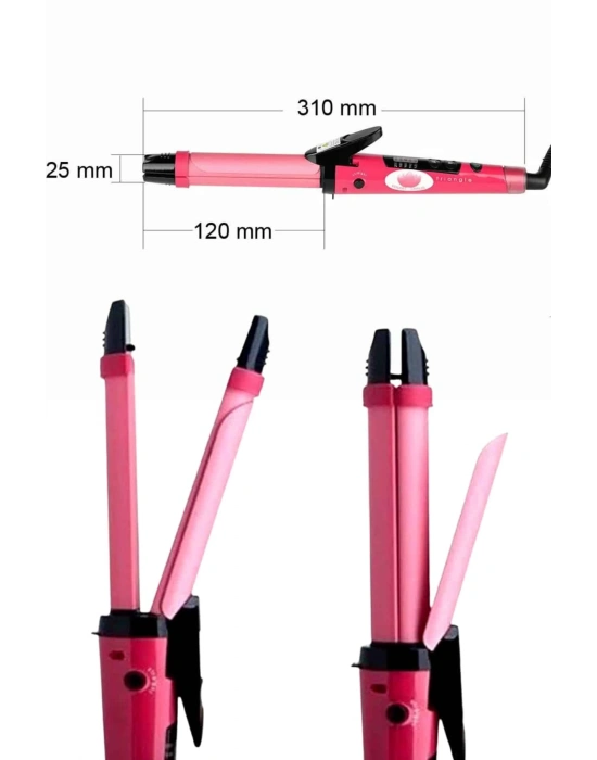 ® Saç Düzleştirici Ve Maşa İkili Saç Şekillendirici Tüm Saç Tiplerine Uygun