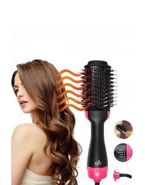 ® Saç Kurutma Makinesi Saç Düzleştirici Fön Tarak Isı Ayarlı Sıkı Dişli