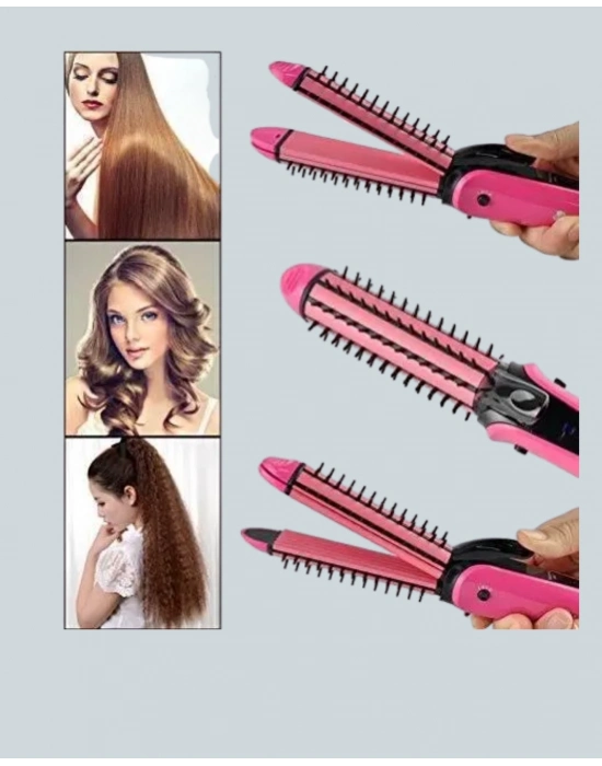 ® Saç Şekillendirici Maşa ve Düzleştirici 2’si 1 Arada