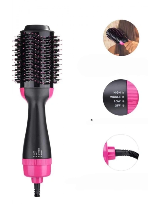 ® Saç Şekillendirici Ve Saç Düzleştirici Fön Tarağı Tarak Fırça 1200w Saç Kurutma