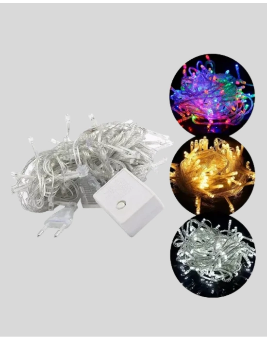 ® SAÇAKLI 4 METRE PERDE LED