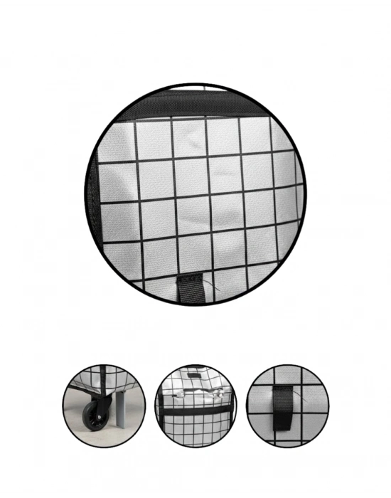 ® Sağlam Gövdeli Sessiz Tekerlekli Pazar ve Market Çantası