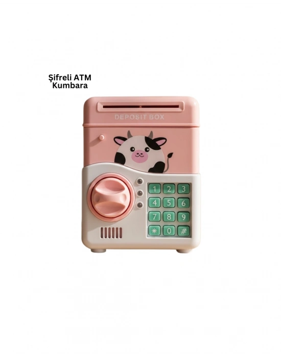 ® SAM51 MÜZİKLİ IŞIKLI KUMBARA PEMBE