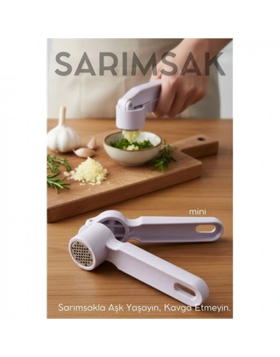 ® Sarımsak Ezici -  Profesyonel Şef Tipi Ergonomik Pres Kıyıcı