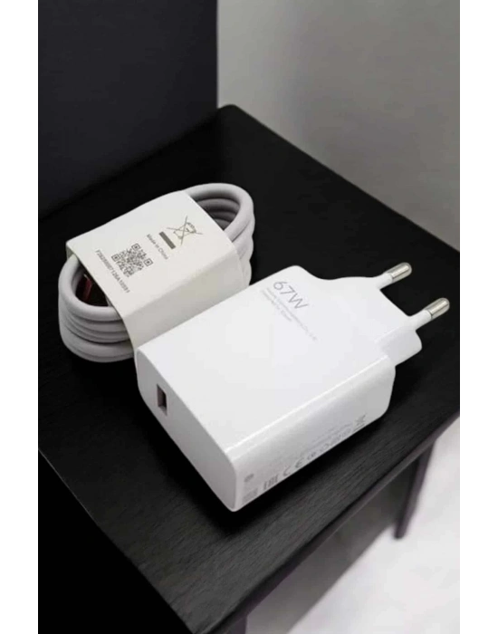® Şarj Aleti 67W Hızlı Şarj Turbo Type-C Uyumlu Şarj Adaptörü Kablosu