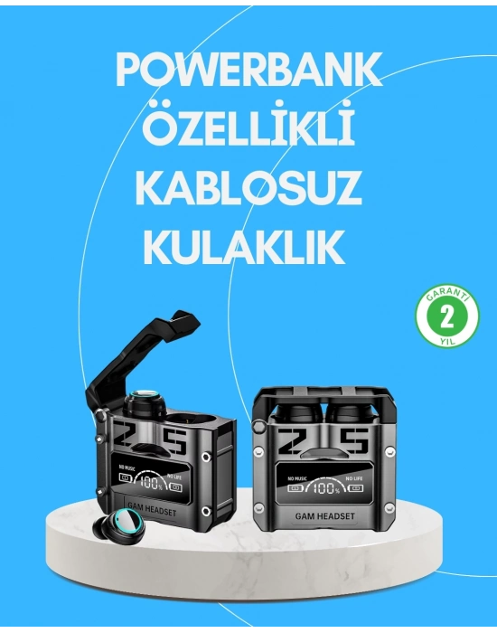 ® Şarj Kutulu Kablosuz Bluetooth Kulak İçi Spor Kulaklık