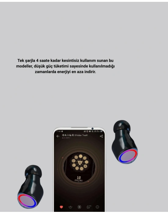 ® Şarj Kutulu Kablosuz Kulaklık Ergonomik Spor Seyahat Uyumlu Uzun Kullanım