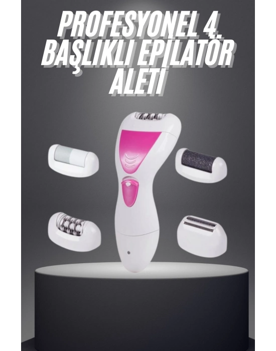 ® Şarjlı Epilasyon Cihazı Çok Başlıklı Ayak Bakımına Uygun Epilatör Aleti