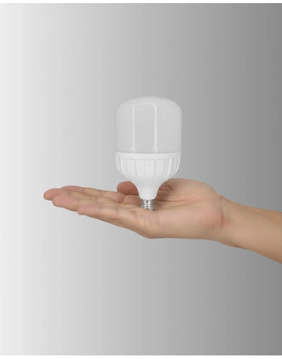 Şarjlı LED Torch Ampul 30 Watt Beyaz Işık Enerji Tasarruflu