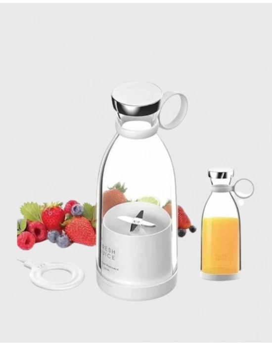 ® Şarjlı Portatif Blender – Gıda Sınıfı Malzeme, 10 Kullanımlık Pil, Mini Boy ve Hafif Tasarım