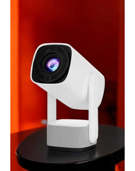 Şarjlı Projeksiyon Oyun Sinema Projektörü 4K HD Görüntü Kaliteli