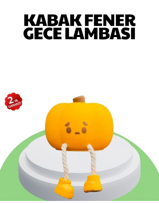 ® Şarjlı Pumpkin LED Masa Lambası Zamanlayıcılı Dokunmatik